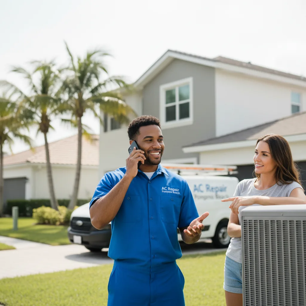 AC Repair Pompano Beach customer support in New Boston